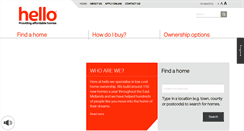 Desktop Screenshot of hellohomes.org.uk