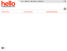 Tablet Screenshot of hellohomes.org.uk